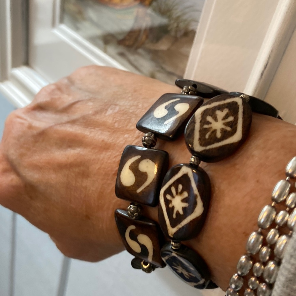 To custom made stretch bracelets fits up to the size 7 1/2 to 8 inch wrist